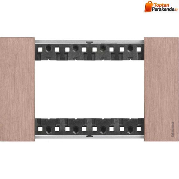 Bticino KA4804ZM Metal Çerçeve 4M Bakır